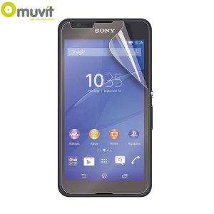 Avoid scuffs and scratches on your Sony Xperia E4G with this 2 pack of matte and glossy screen protectors by Muvit, designed to reduce glare and fingerprints.