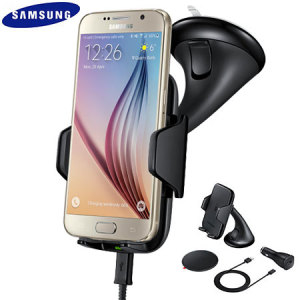 Samsung Galaxy S6 / S6 Edge Qi Wireless Charging Car Holder - Black