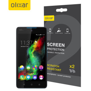 Keep your Wiko Rainbow Lite 4G screen in pristine condition with this Olixar scratch-resistant screen protector 2-in-1 pack. Also Compatible with the Rainbow Lite.