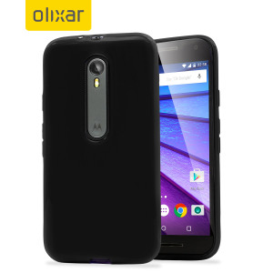 Custom moulded for the Motorola Moto G 3rd Gen, this black FlexiShield case by Olixar provides slim fitting and durable protection against damage.