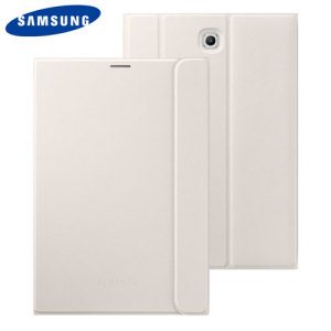 Keep your Samsung Galaxy Tab S2 8.0 protected from damage with this official white Samsung book cover with integrated multi-level stand.