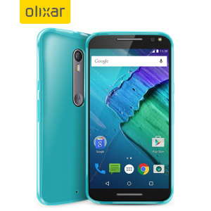 FlexiShield Motorola Moto X Style Gel Case - Blue