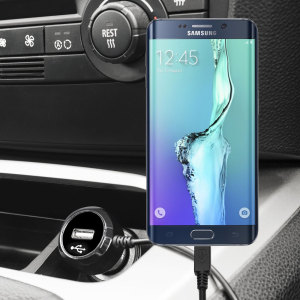 Keep your Samsung Galaxy S6 Edge+ fully charged on the road with this high power 2.4A Car Charger, featuring extendible spiral cord design. As an added bonus, you can charge an additional USB device from the built-in USB port!