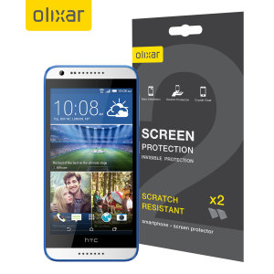 Keep your HTC Desire 620 screen in pristine condition with this Olixar scratch-resistant screen protector 2-in-1 pack.