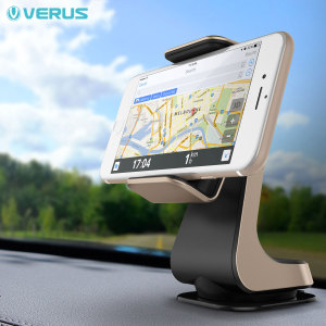 Place your phone or other device player on the car windscreen or dashboard with the stylish Verus Hybrid Grab in-car mount in gold and black. A secure fit, universal compatibility and fully posable positioning means this is a complete mounting solution.