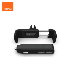 Este pack de Kenu, compuesto por un soporte Kenu Airframe Plus y un cargador de coche con dos puertos USB, le permitirá utilizar su teléfono móvil como navegador GPS o reproductor de música e irá seguro y cargado a su destino.