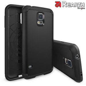 Provide your Samsung Galaxy S5 with slim yet heavy duty protection with this smooth finish black Ringke dual-layered armour case. The design and soft touch finish preserve the aesthetic and feel of the S5.