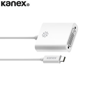 The Kanex USB-C to DVI Adapter lets you connect your MacBook or other compatible USB-C device to a DVI display or projector for large screen viewing of content.