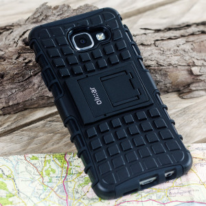 Protect your Samsung Galaxy A5 2016 from bumps and scrapes with this black ArmourDillo case. Comprised of an inner TPU case and an outer impact-resistant exoskeleton, offering sturdy and robust protection, but also a sleek modern styling.