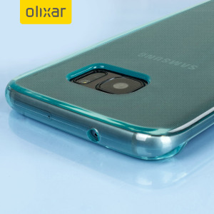 Custom moulded for the Samsung Galaxy S7 Edge, this blue FlexiShield case by Olixar provides slim fitting and durable protection against damage.