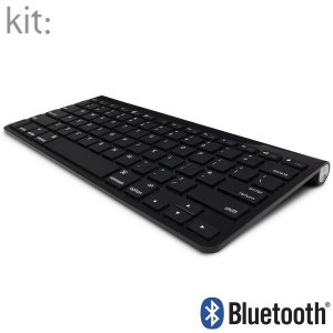 Teclado Bluetooth Kit: de Aluminio para Smartphones y Tablets - Negro