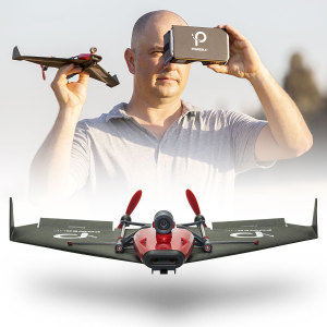 Control the movements of this paper plane with the movements of a VR headset - you're basically flying! With a built in camera and VR headset you can control and view the plane through your own eyes. Aerobatic greatness and unlimited fun awaits.