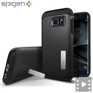 The Spigen Tough Armor in black is the new leader in lightweight protective cases. The new Air Cushion Technology corners reduce the thickness of the case while providing optimal protection for your Samsung Galaxy S7 Edge.