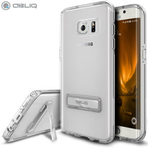 Protect the back and sides of your Samsung Galaxy S7 Edge while preserving the sleek aesthetics with the clear bumper case from Obliq. Complete with a kickstand, the Naked Shield series allows you to stand your phone for convenient viewing.