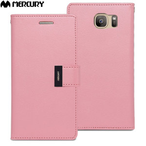 With the perfect blend of elegance, functionality and protection, this luxurious wallet case from Mercury in pink is the ideal companion for your Samsung Galaxy S7. Featuring 5 card slots and a document pocket you can carry more, easily.