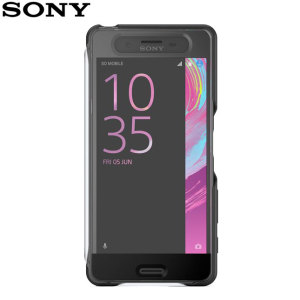 Official Sony Xperia X Performance Style Cover Touch Case - Black