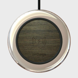 Wireless charging just got classy. Charge your Qi compatible smartphone or tablet with this portable executive charging pad from Aircharge. Featuring an Aluminium chromed finish and a genuine Ebony veneer surface, it's beautiful, stylish and portable. U.K