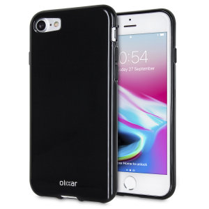 Custom moulded for the iPhone 7, this jet black FlexiShield gel case from Olixar provides excellent protection against damage as well as a slimline fit for added convenience.