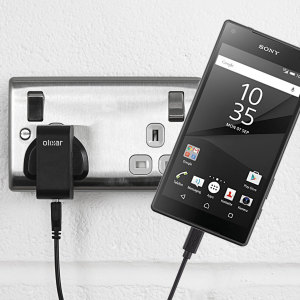Charge your Sony Xperia Z5 Compact quickly and conveniently with this 2.4A high power charging kit. Featuring mains adapter and USB cable.