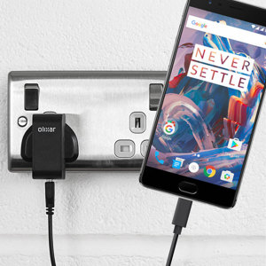 Charge your OnePlus 3T / 3 and any other USB device quickly and conveniently with this compatible 2.4A high power USB-C UK charging kit. Featuring a UK wall adapter and USB-C cable.