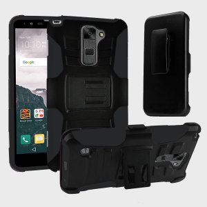 Equip your LG K8 with military grade protection and superb functionality with the ultra-rugged Combo case in black from Zizo. Coming complete with a handy belt clip / kickstand, the Robo Combo case is the perfect companion for your LG K8.