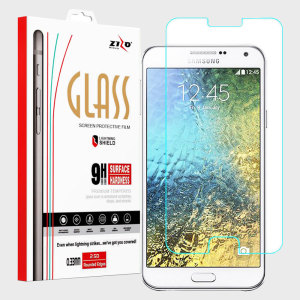 Made from high quality tempered glass, the Zizo Lightning Shield provides crystal clear, responsive protection for your Samsung Galaxy E5. Easy to apply, the bubble-free installation takes a matter of seconds, making for a quick and easy application.