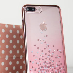 Unique Polka 360 iPhone 7 Plus Case - Rose Gold