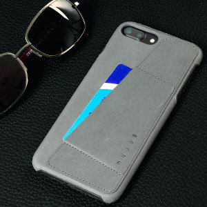 The Mujjo Leather-style Wallet Case for iPhone 7 Plus in Grey comes complete with card slots, a large document pocket and is made with a luxurious leather-style material for a classic, prestige and professional look.