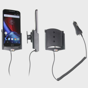 Charge and use your Motorola Moto G4 and G4 Plus in your vehicle with this Brodit active holder with tilt swivel. Conveniently docking your phone, the Brodit Active Holder allows you to use heavy battery consuming apps while you drive.