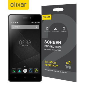 Keep your Doogee X5 screen in pristine condition with this Olixar scratch-resistant screen protector 2-in-1 pack.