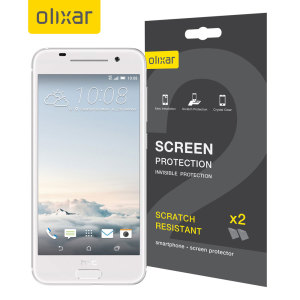 Keep your HTC One S9 screen in pristine condition with this Olixar scratch-resistant screen protector 2-in-1 pack.