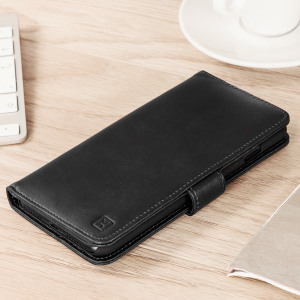 Olixar Genuine Leather iPhone 7 Plus Wallet Case - Black