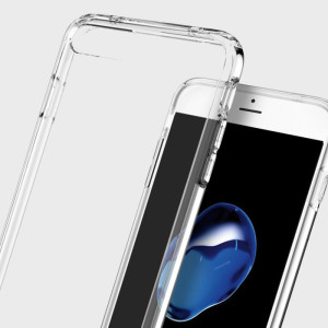 Protect your iPhone 7 Plus with the unique Ultra Hybrid crystal clear bumper from Spigen. Complete with a clear back and air cushion technology to show of and protect your iPhone's sleek modern design.