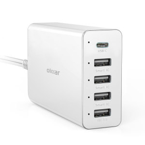 Featuring a dedicated USB-C port as well as a Qualcomm 3.0 socket for ultra-fast charging, this Olixar hub also features three standard USB ports for charging smartphones, tablets and any other USB-enabled device.