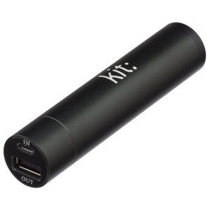 Portable and compact, the Kit Premium Power Bank in black is perfect for charging your device on the go. You'll be able to use your smartphone or any other USB charging device for even longer.