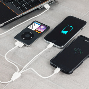 Olixar 3-in-1 Charging Cable (Apple 30-pin, Lightning, Micro USB) - 1m