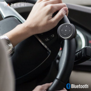 This ultra-compact wireless media remote from Satechi attaches to your steering wheel with a sturdy mounting mechanism, allowing you to control every aspect of your music - including playback, volume and skip - without taking your eyes off the road.