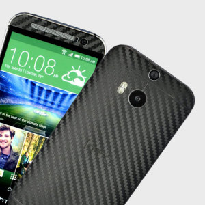 Easyskinz HTC One M8 3D Textured Carbon Fibre Skin - Black