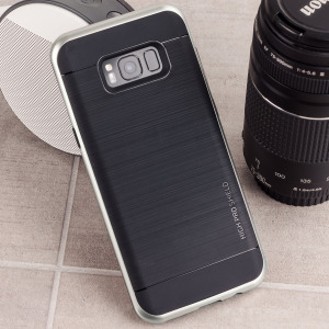 Protect your Samsung Galaxy S8 with this precisely designed high pro shield series case in Steel Silver from VRS Design. Made with tough dual-layered yet slim material, this hardshell body with a sleek bumper features an attractive two-tone finish.