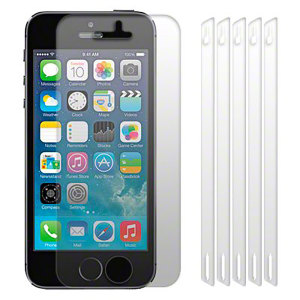 Keep your iPhone SE, 5S or 5's screen in pristine condition with this screen protector 6-in-1 pack. Ultra responsive and easy to apply, these screen protectors are the ideal way to keep your display looking brand new.
