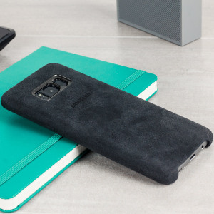 Official Samsung Galaxy S8 Plus Alcantara Cover Case - Silver / Grey