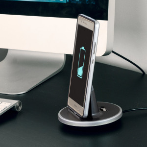 Synchronise and charge your Huawei P9 with this stylish and case compatible desktop dock which also acts as a multimedia stand. Supports USB-C (USB Type-C).