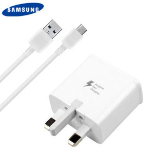 A genuine Samsung UK adaptive fast mains charger for your USB-C Samsung smartphone. Also includes a 1m USB-C cable which can be used to charge or sync data to your device.