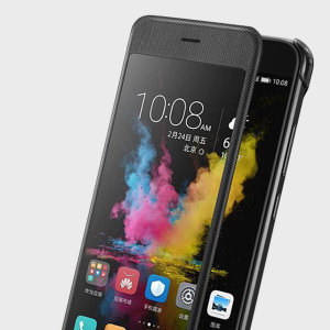 Protect your Huawei Honor 8 Pro's screen and keep to date with the time and notifications thanks to the full-screen window in this official black flip case. Crafted from the finest materials, the case provides a sophisticated feel and look.