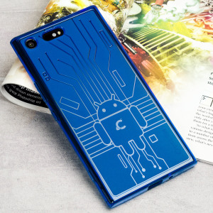 Keep your Sony Xperia XZ Premium protected from damage with this Android-circuitry inspired, durable blue TPU case by Cruzerlite.