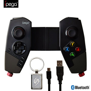 Enhance your mobile gaming experience with this wireless Bluetooth controller from iPega. Dock your smartphone for a secure, sturdy grip, or use the controller standalone on tablets and larger devices. Compatible with Android and iOS.