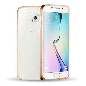 Aluminium Samsung Galaxy S6 Edge Metal Bumper Case - Gold
