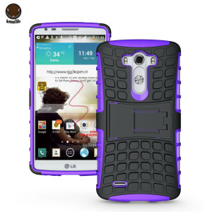 ArmourDillo Hybrid LG G3 Protective Case - Purple