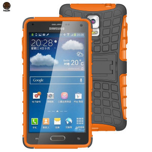 ArmourDillo Hybrid Samsung Galaxy Note 4 Protective Case - Orange