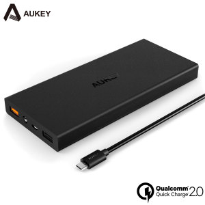 Aukey Portable 12,000mAh Dual USB Qualcomm Quick Charge 2.0 Power Bank